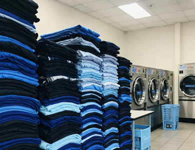 Commercial Laundry Stack High